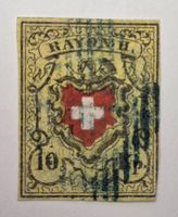 Rayon II, 10 Rp. Seltene Briefmarke Schweiz, Sammlerstück