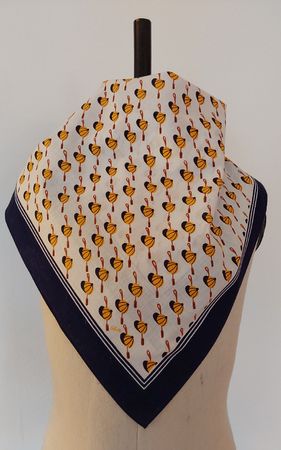 Baumwolltuch quadratisch Motiv Jockey