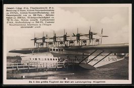 Wasserflugzeug Do X am Landungssteg Müg