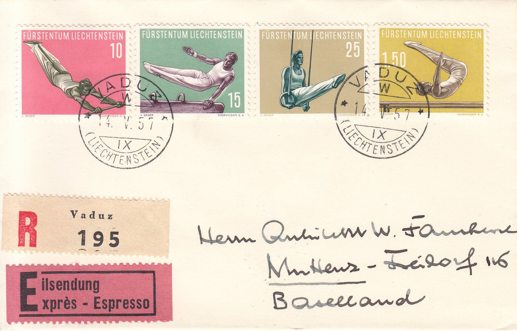 Tutti i francobolli: LBK 297 - 300 FDC – Usato da Bürglen TG venduto da StampGraf