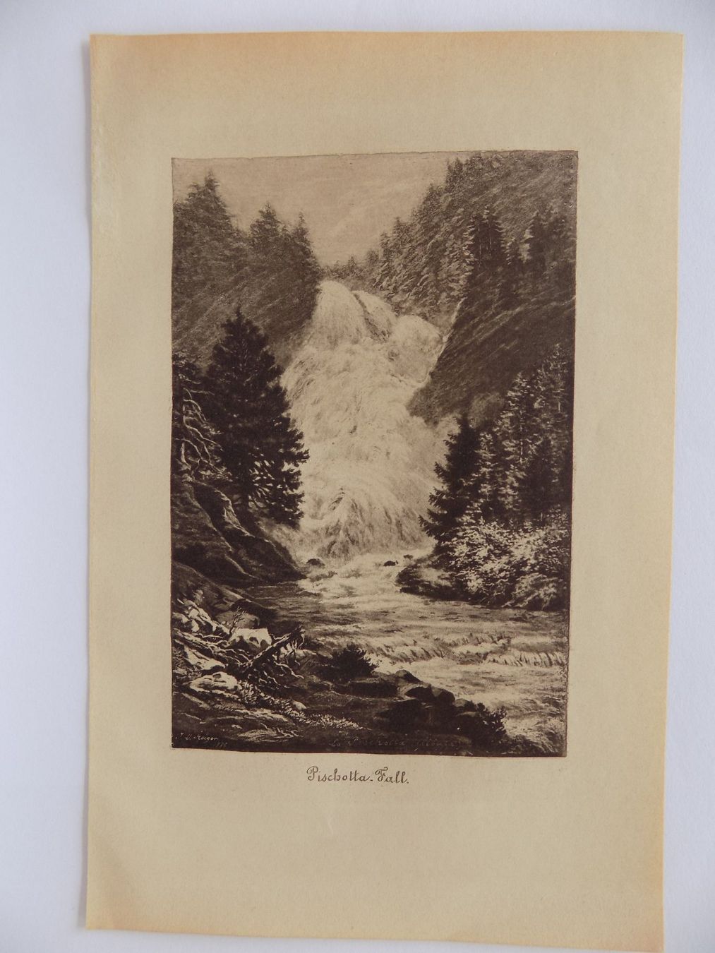 Gravures: Pischottafall Albula Route – D'occasion à Risch par Rischli15