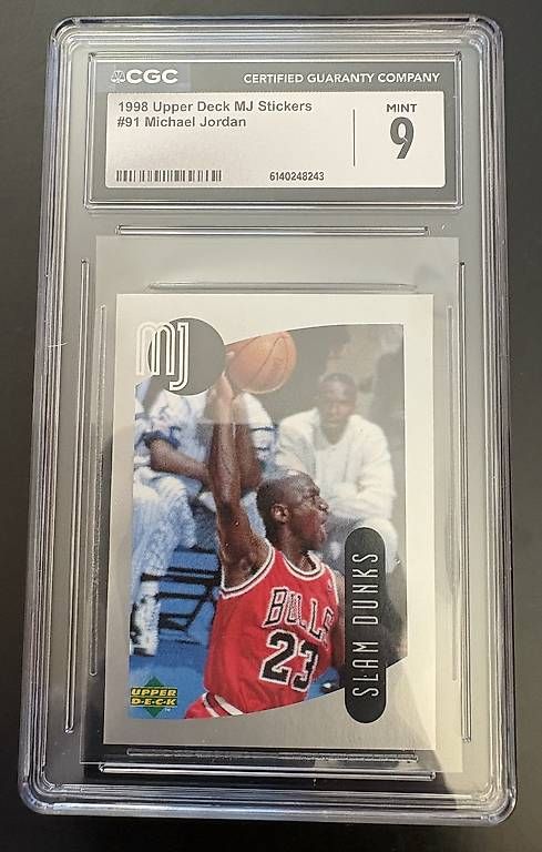 Sticker: 1998 Michael Jordan Upper Deck Stickers #91 - CGC 9 – Nuovo (secondo la descrizione) da Savosa venduto da Misch-M13