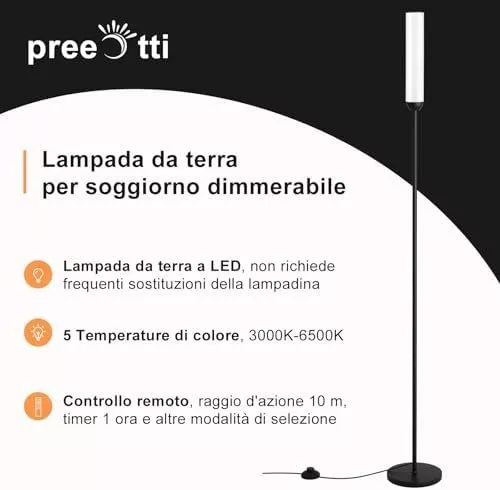 Lampade: Stehlampe Schwarz – Nuovo e nell'imballaggio originale da Hundwil venduto da Equiply 6