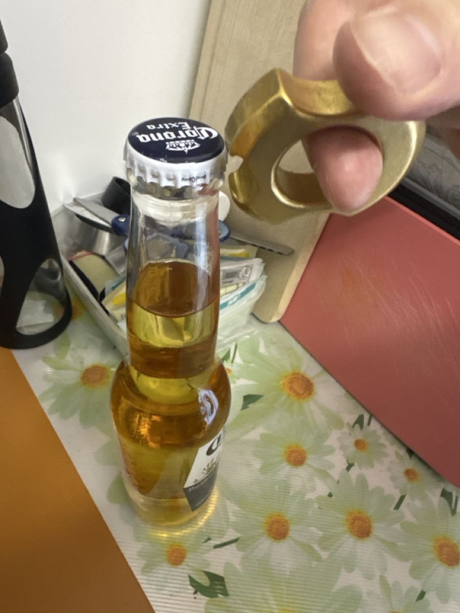 Ringe: Massiver Messing Ring goldfarben mit Flaschenöffner Funktion – Neu (gemäss Beschreibung) aus Au/Zh von BuwBuw94 6
