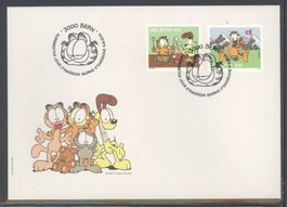 2014, FDC, Sondermarken Garfield (Nr. 1518–1519)