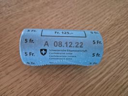 Original 5 Franken Rolle 2022 SNB unz.