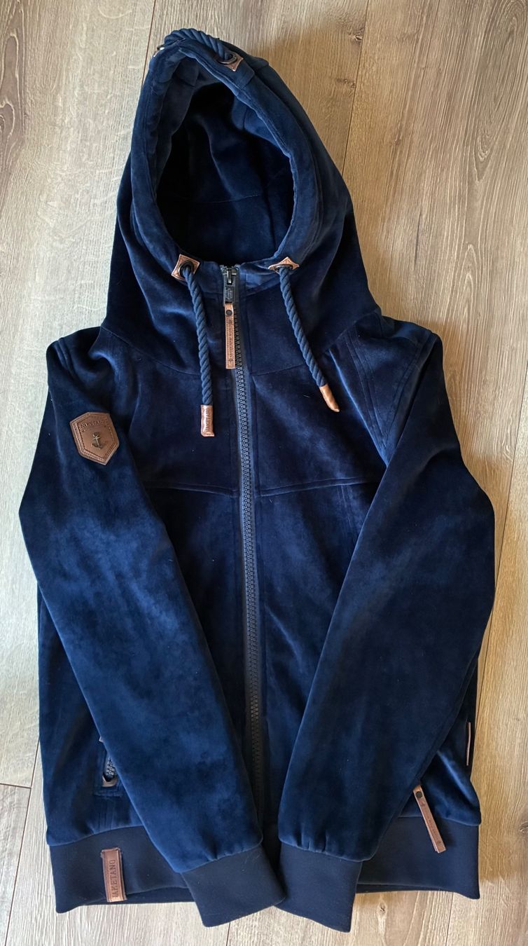 Vestes: Naketano Samtjacke dunkelblau – D'occasion à Winterthur par mausebaer84