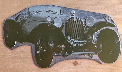 MG Sonstiges Fahrzeugzubehör: Alfa 8C 2300 Druckklische – Gebraucht aus Unterramsern von Havana01
