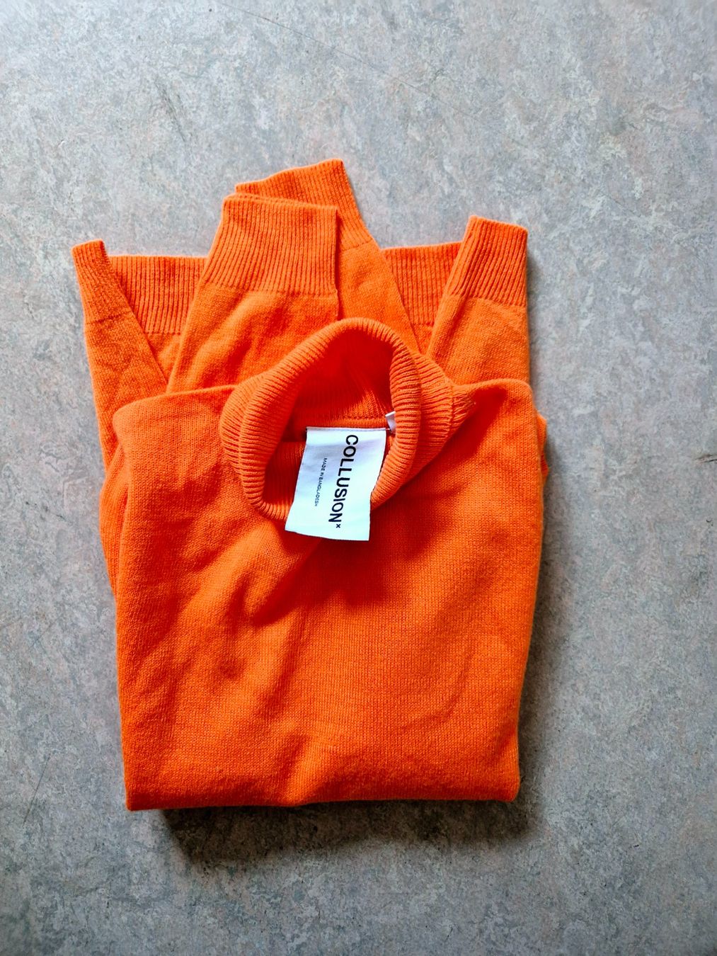 Maglioni & Felpe: PULLOVER COLLUSION ORANGE M L , TOP ZU JACKE BLAZER JEANS – Nuovo (secondo la descrizione) da Elsau venduto da the-colorful-side 2
