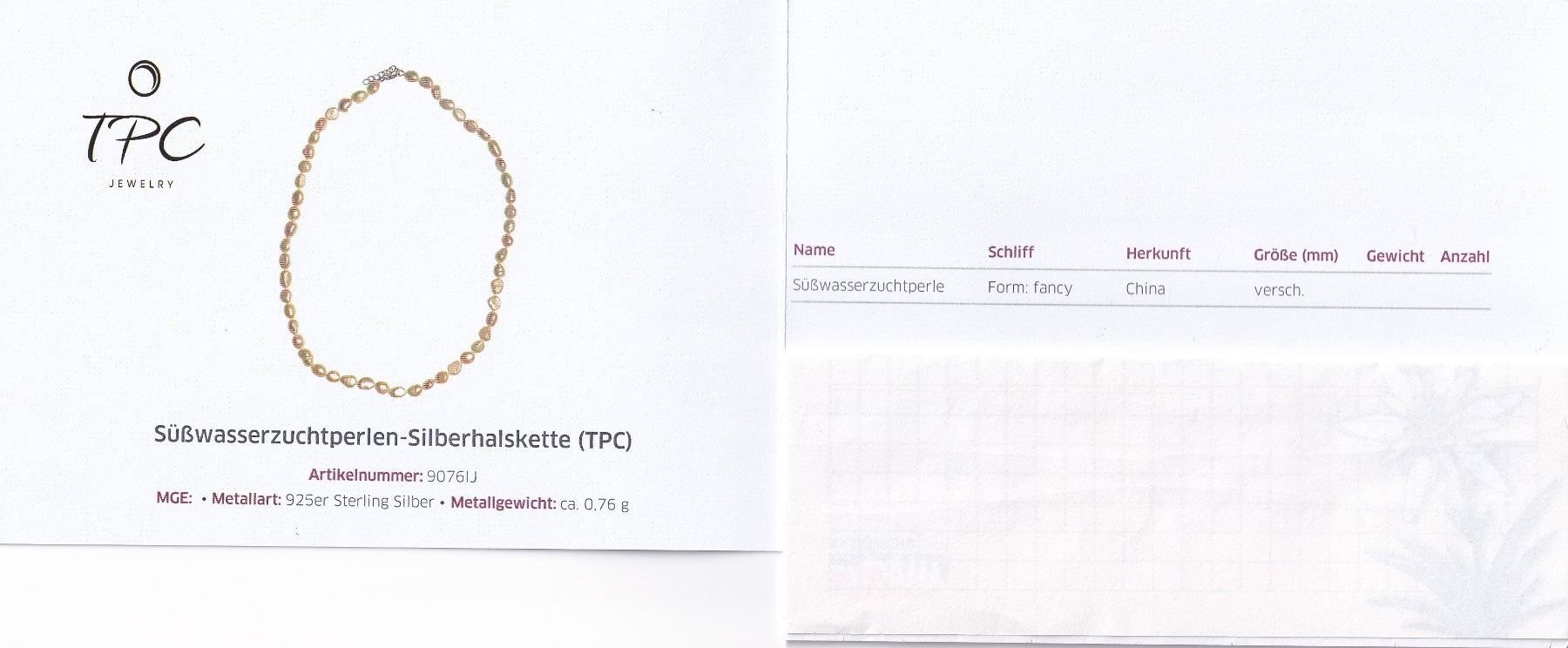 Perle (finte): Echtschmuck: Kette Süsswasserzuchtperlen, Länge 45cm – Nuovo (secondo la descrizione) da Zuchwil venduto da maumauchi 5
