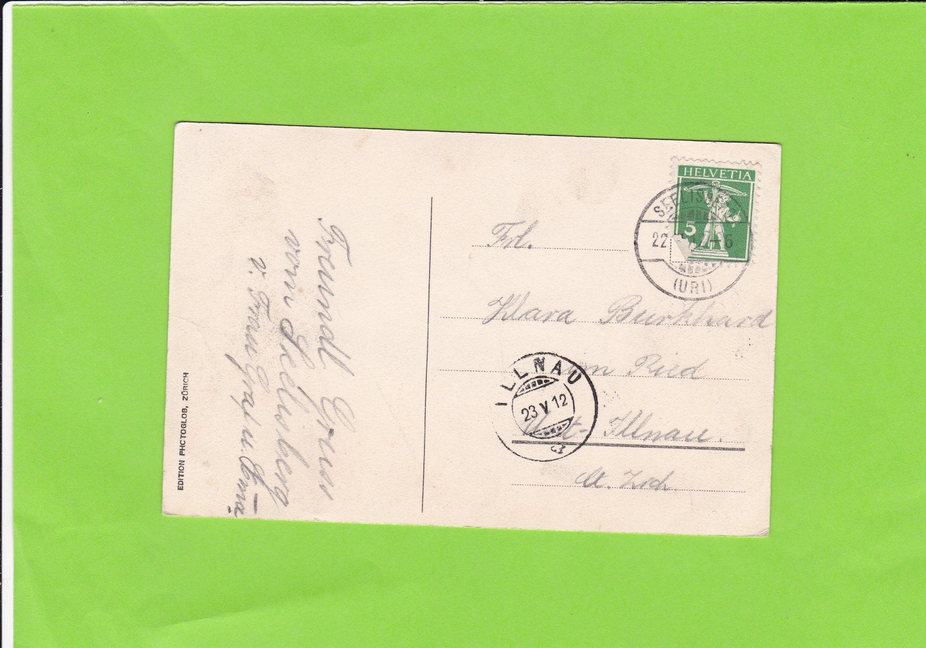 Cartoline postali: Rütlistube----1912 versendet – Usato da St. Peterzell venduto da neckertal 1