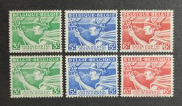 Belgien 1945-46, Mercury, Satz ungestempelt