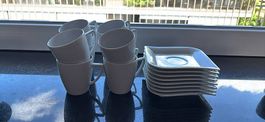 8 Kaffetassen inkl. Unterteller