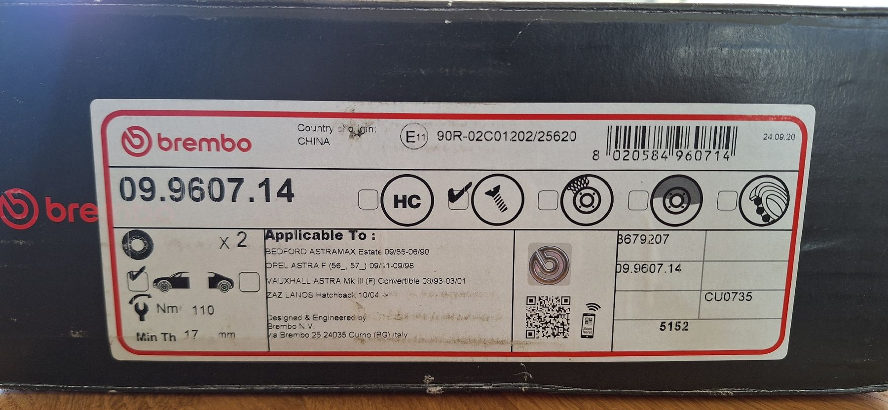 Opel Tutti pezzi di ricambio auto: disque de freins - opel astra – Nuovo e nell'imballaggio originale da Neuchâtel venduto da DrGab