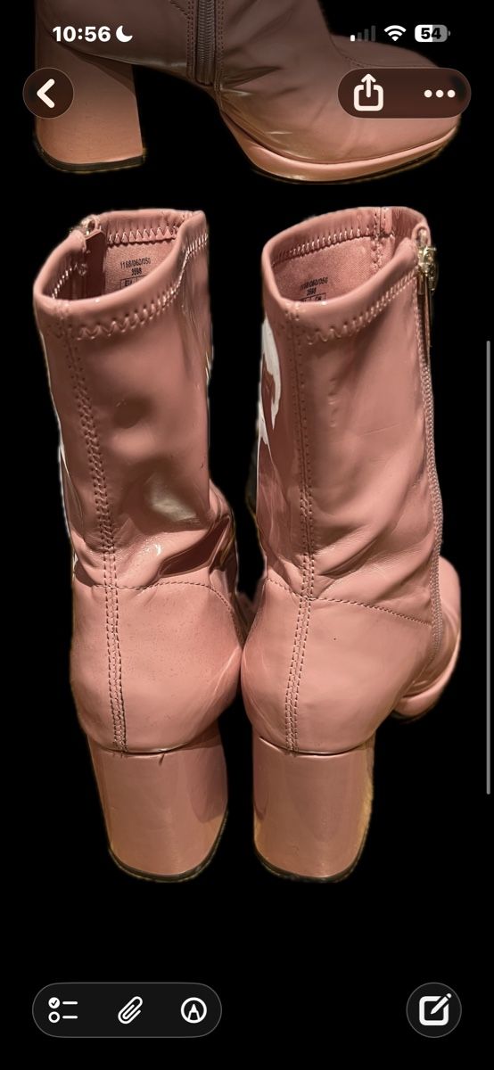Damenschuhe: Stiefeletten rosa Blockabsatz Grösse 38 neu – Gebraucht aus Triesen von mel_5fx2 1