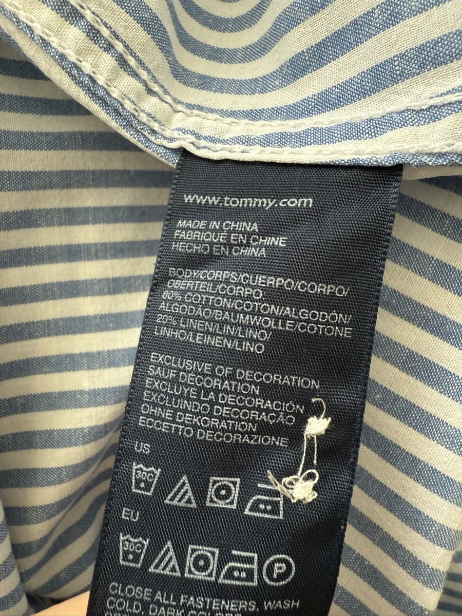 Tommy Hilfiger Blusen: Tommy Hilfiger Damen Hemd, Grösse 4, Gestreift – Gebraucht aus Zollikon von snowflake10- 4