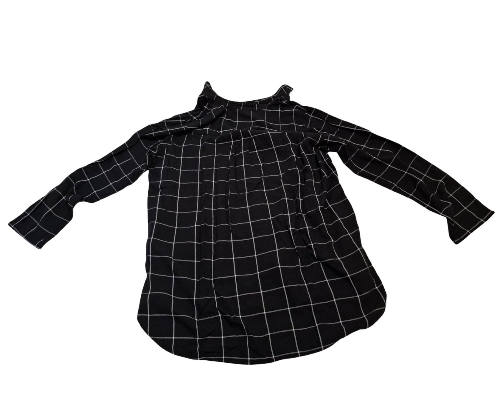 Camicette: BONPRIX Leichte Bluse schwarz kariert Gr. 42 – Usato da Wil SG venduto da Restwert_Wil 5