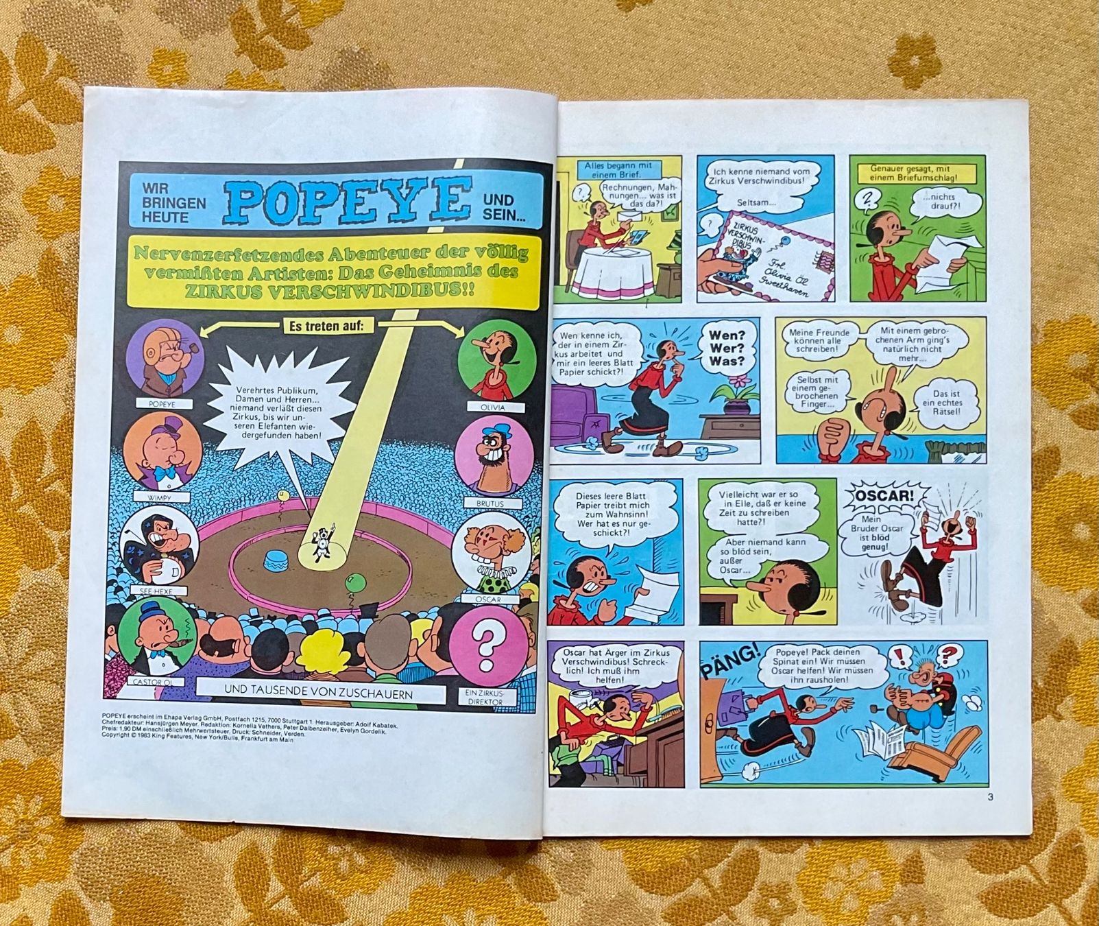Fumetti: Popeye der Seemann Heft Nr 6 von 1983 – Usato da Endingen venduto da nathan05 1