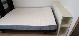 Bettgestell mit Lattenrost und Matratze gebrauchter Zustand