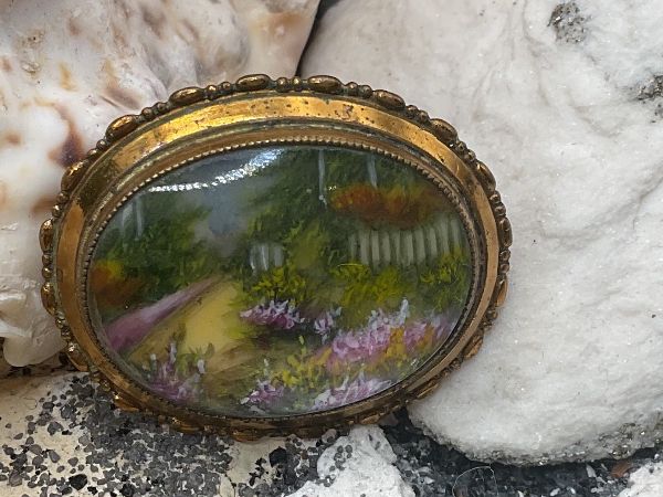 Broches & Aiguilles: Antike Brosche mit Miniaturbild – D'occasion à Luzern par S.Kern01 3