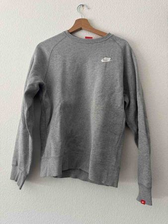 Nike Pullover Herren grau Baumwolle Grösse S