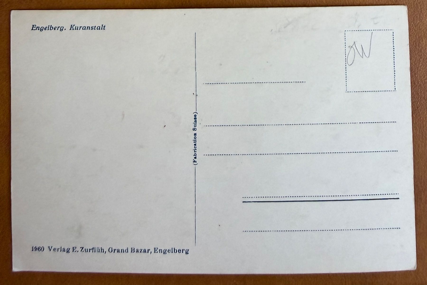Cartoline postali: Engelberg - Kuranstalt - AK – Usato da Lutry venduto da Ediego 1