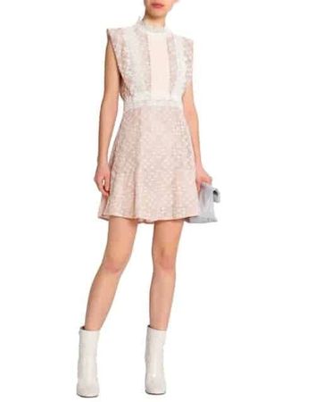 Sandro Kleid / Sandro lace dress peaches beige