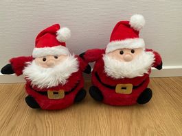 2x lustiger Plüsch Samichlaus Nikolaus