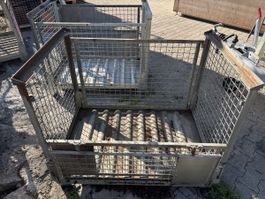 Gitterboxen aus Stahl klappbar gebraucht