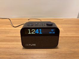 Radiowecker mit Licht Pure Moment Charge Schwarz