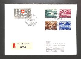 1952 FDC Pro Paria Ersttagsbrief (DEUTSCH) Einschreiben