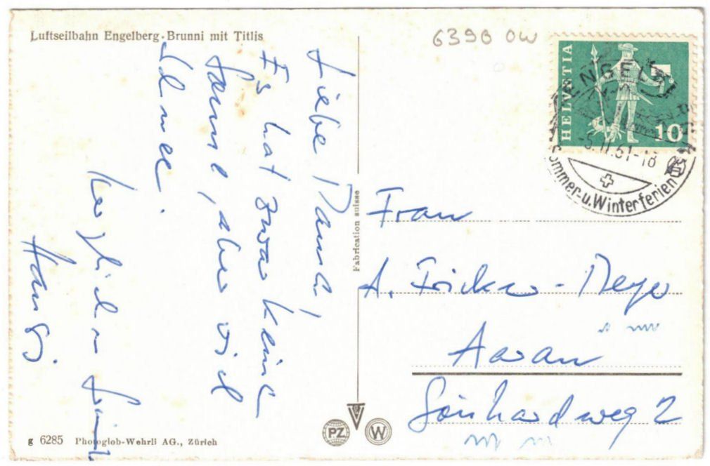 Cartes postales: Engelberg - Luftseilbahn Brunni – D'occasion à Binningen par Mountainrider 1