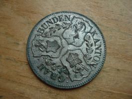 (W5) Graubünden 1 Batz 1842  UNZ-