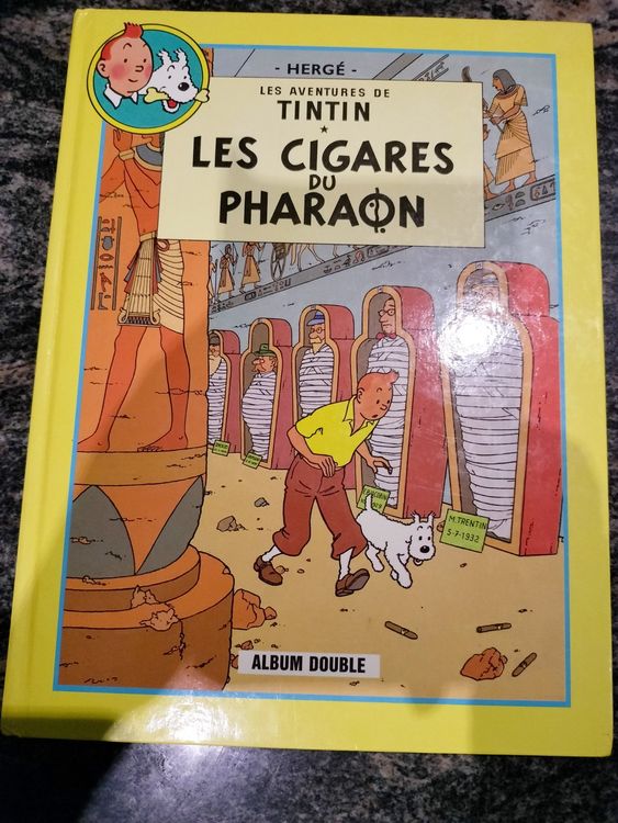 Album de Tintin: Les cigares du pharaon Edition fac-similé couleurs