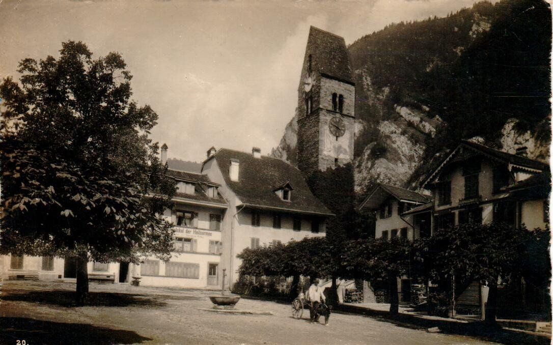 Cartoline postali: Unterseen Kirche – Usato da Wolhusen venduto da Curver9