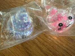 2x Squishies-Stressabbau-Schule-Kiga-Konzentration -3x4 cm