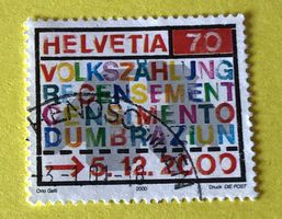 Nr.1005 GESTEMPELT Volkszählung 2000  Siehe Original Fotos.