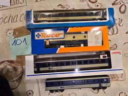 BLS Wagen Roco 2 mal +  2 mal Märklin