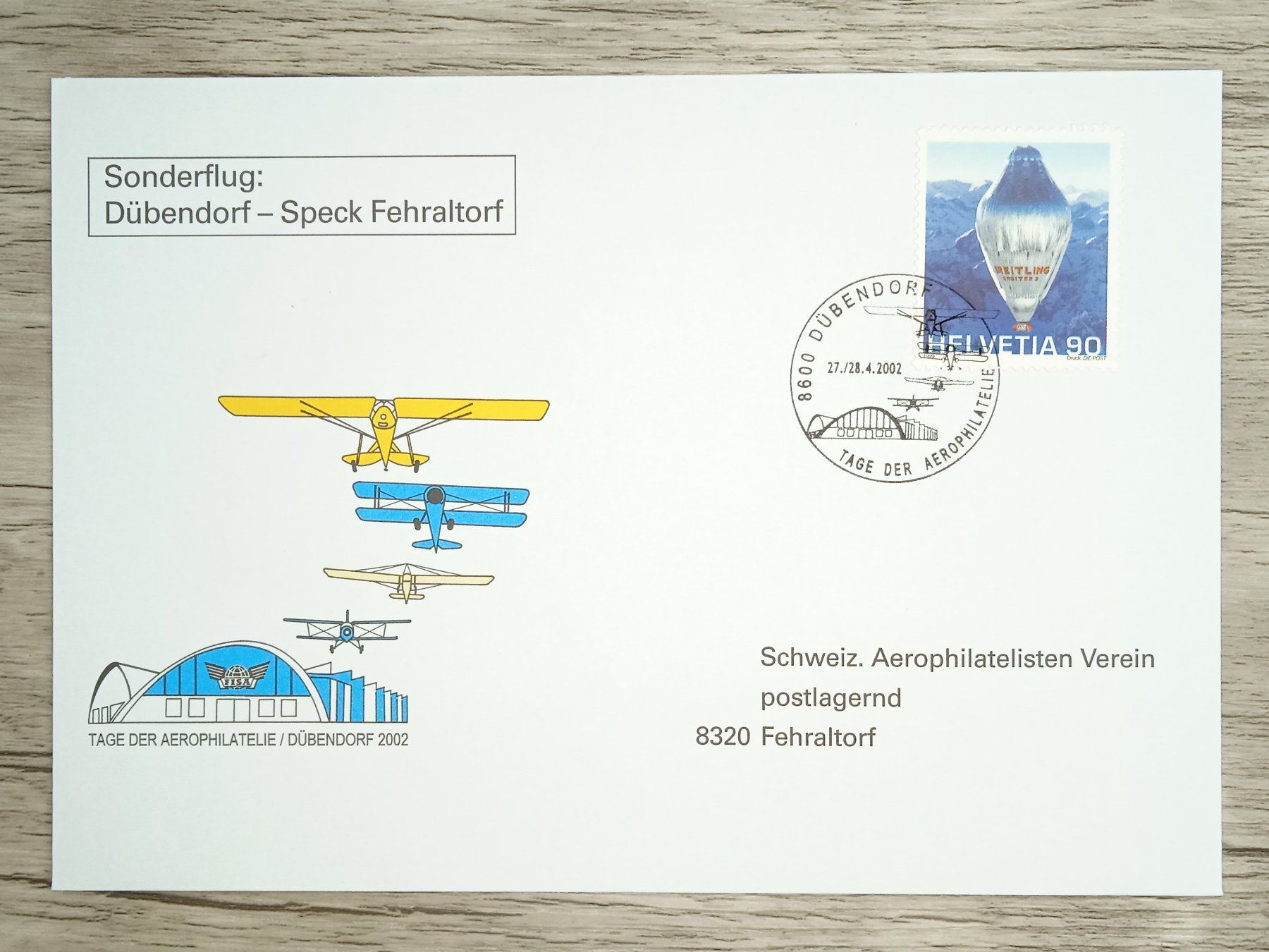 Tutti i francobolli: TR82 Enveloppe + Timbre Suisse 2002 – Usato da Cousset venduto da Patrick_Collections