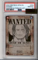 ONE PIECE EN OP09 Shanks (OP09-004) (V.3) PSA10