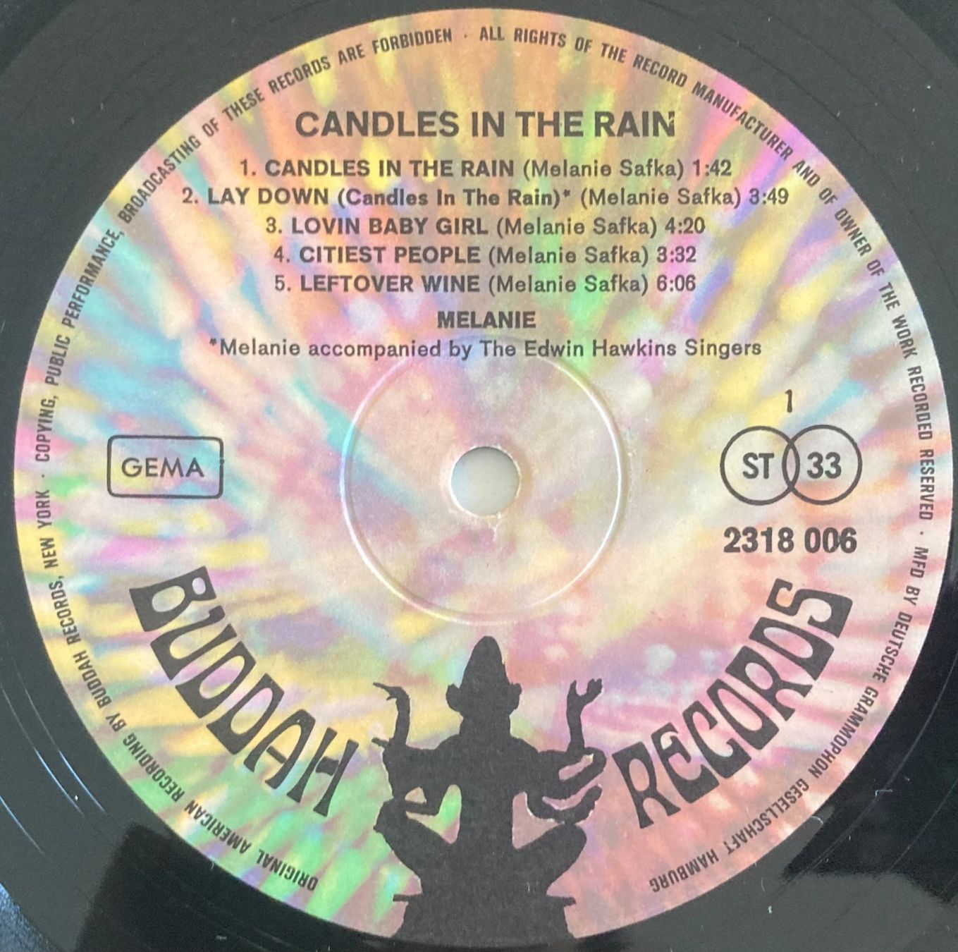 Dischi in vinile: MELANIE - CANDLES IN THE RAIN – Usato da Poliez-Pittet venduto da Newtown-Records 2