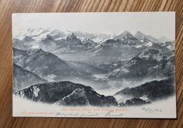 Berner Alpen vom Pilatus aus gesehen 1906