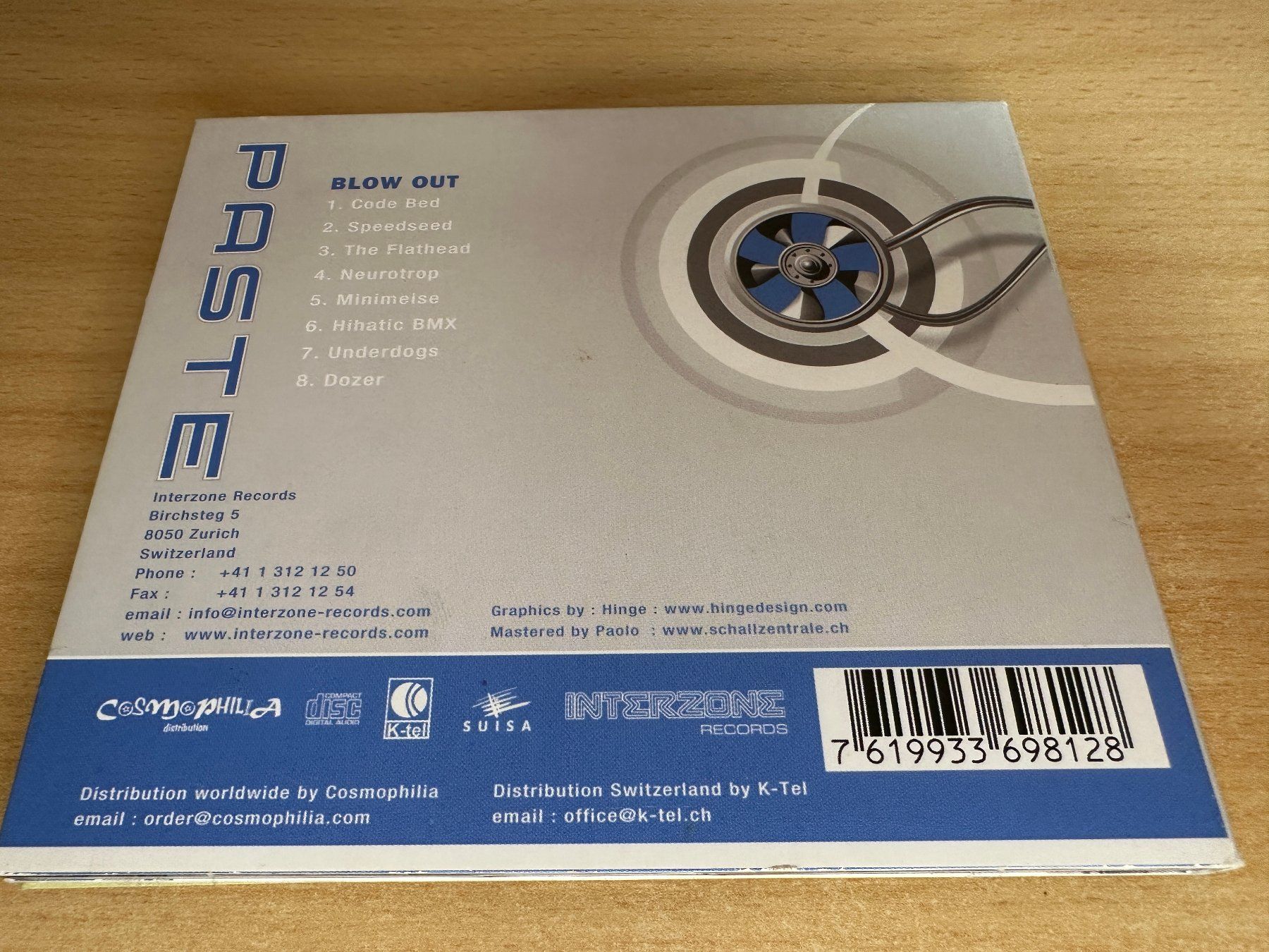 CD: Paste – Blow Out – Usato da Rikon im Tösstal venduto da Alpenmutz 1
