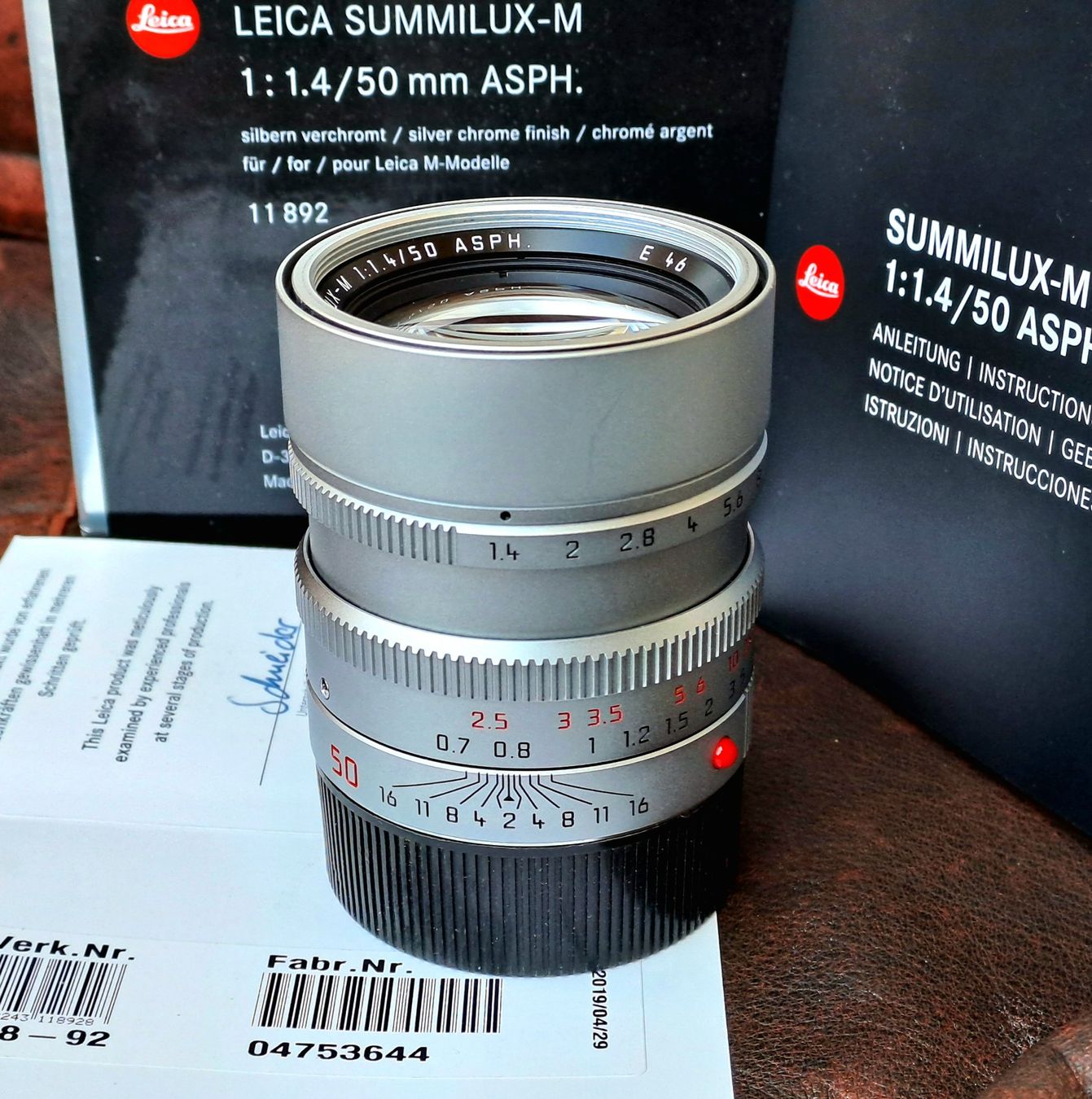 Leica Obiettivi: Leica Summilux 50mm asph. Silver – Usato da Genève venduto da Blowupster