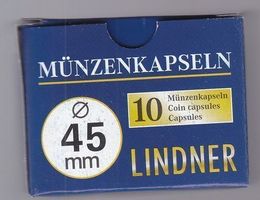 Lindner 10er Pack Münzkapseln 45 mm