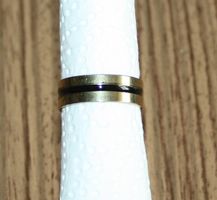 Fingerring Stahl gold-schwarz Ø 20mm NEU (18)