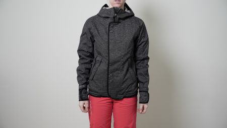 Burton Snowboardjacke Skijacke grau kariert