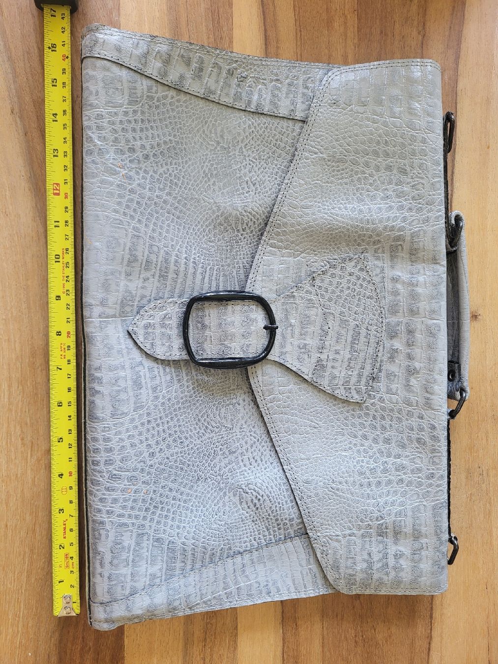 Borse da donna: Tasche krokoprint Grau  – Usato da Dübendorf venduto da rol_fm6d 1
