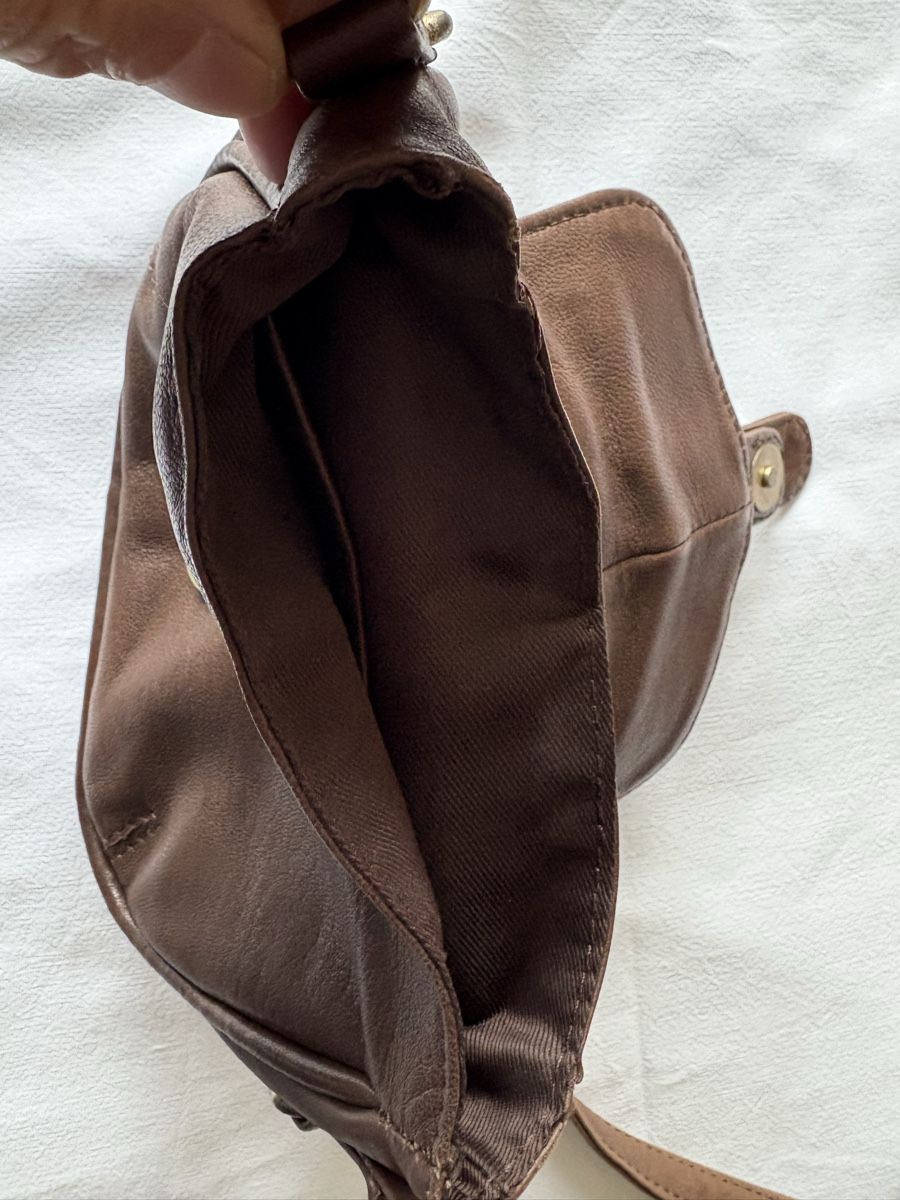 Borse da donna: kleine Ledertasche dunkelbraun – Usato da Baden venduto da jdif 1