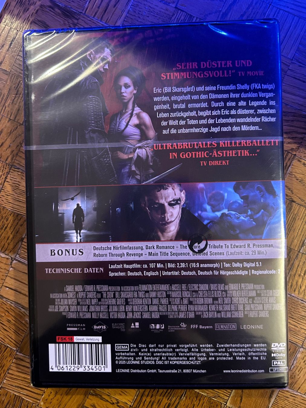 Tutti i DVDs: The crow DVD – Nuovo e nell'imballaggio originale da Bern venduto da iva_zwk6 1